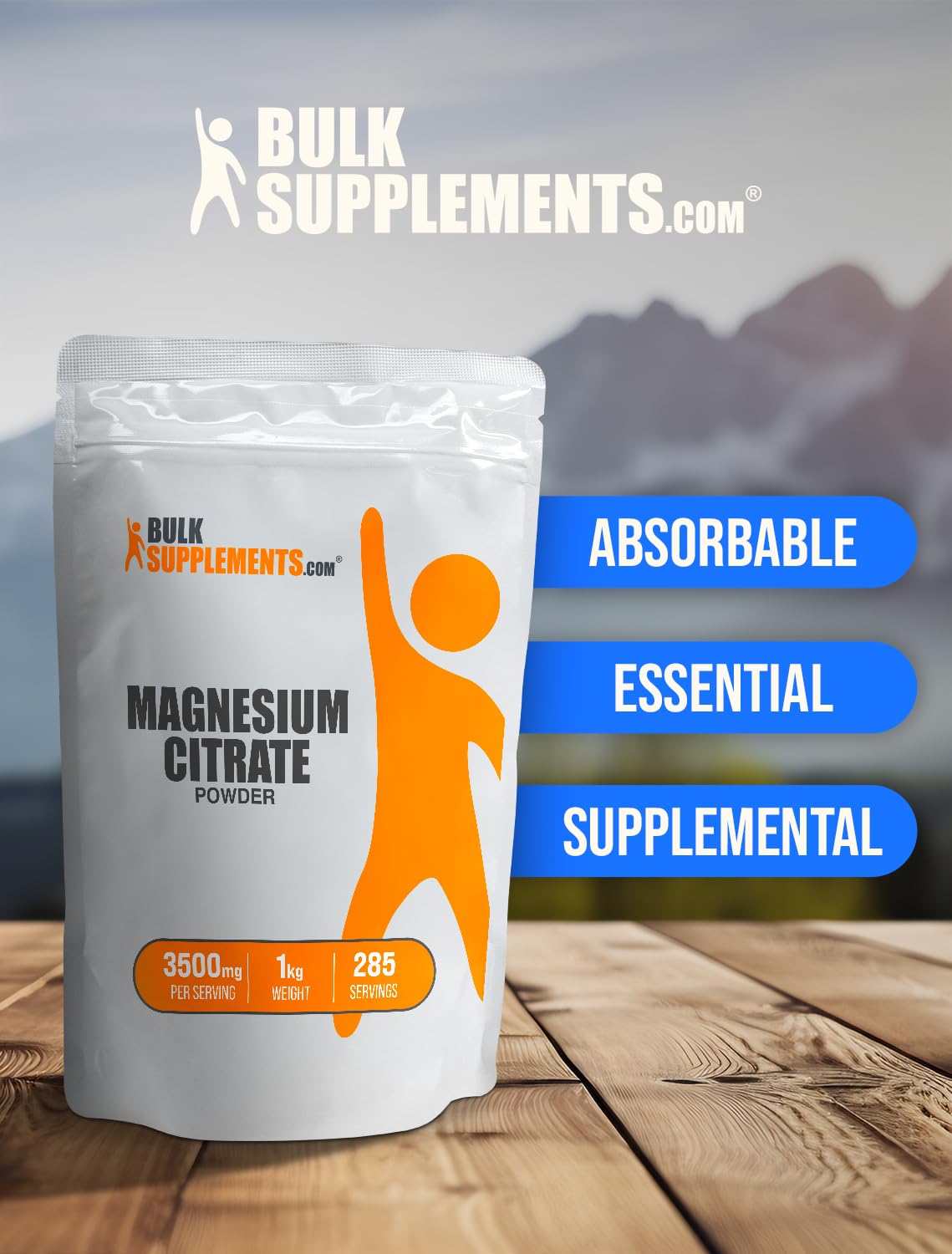 Foto 6 pulgar | Suplemento De Magnesio Bulksupplements.com Citrato De Magnesio 1 Kg - Venta Internacional.