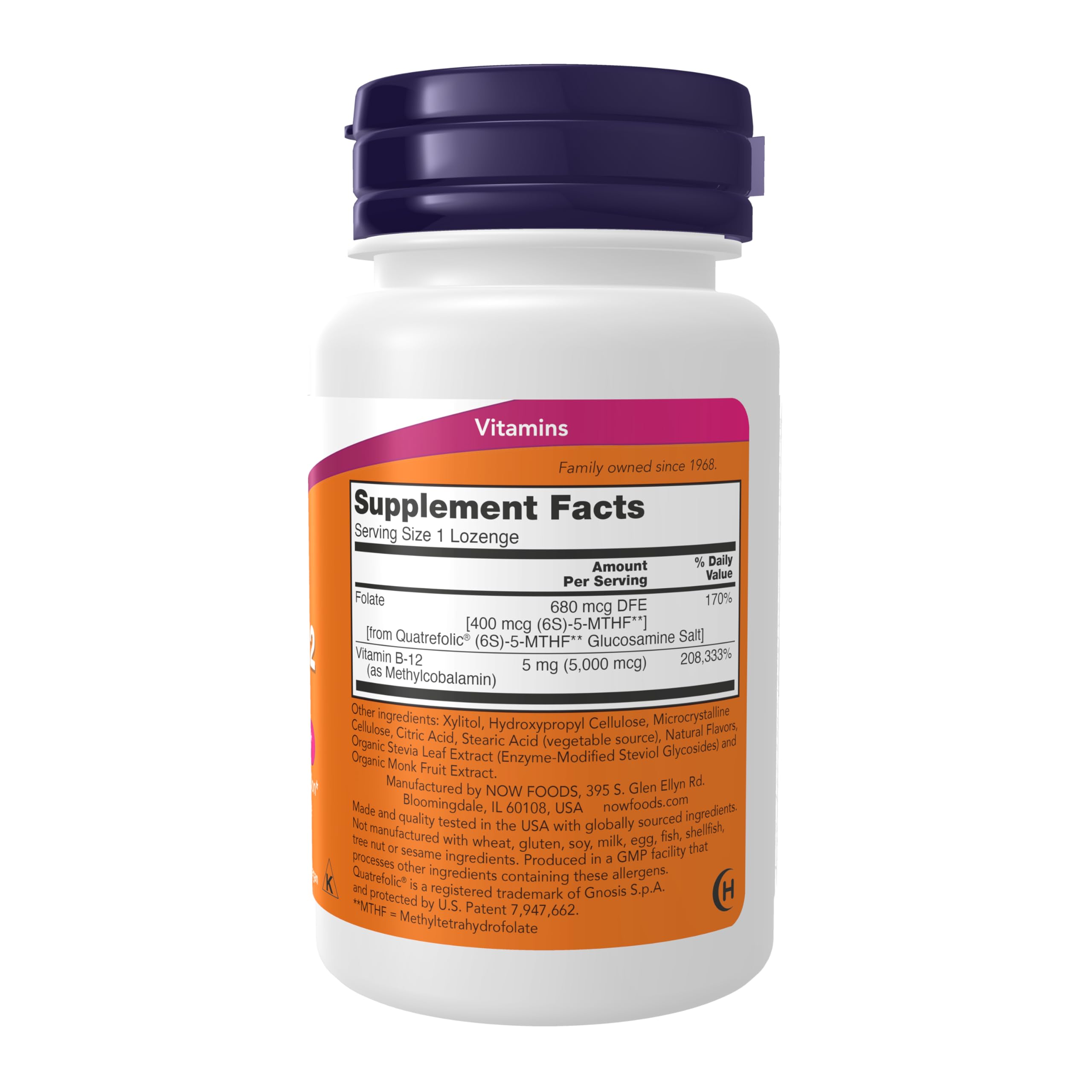 Foto 3 pulgar | Suplemento Now De Metil B-12 5000 Mcg 60 Pastillas - Venta Internacional