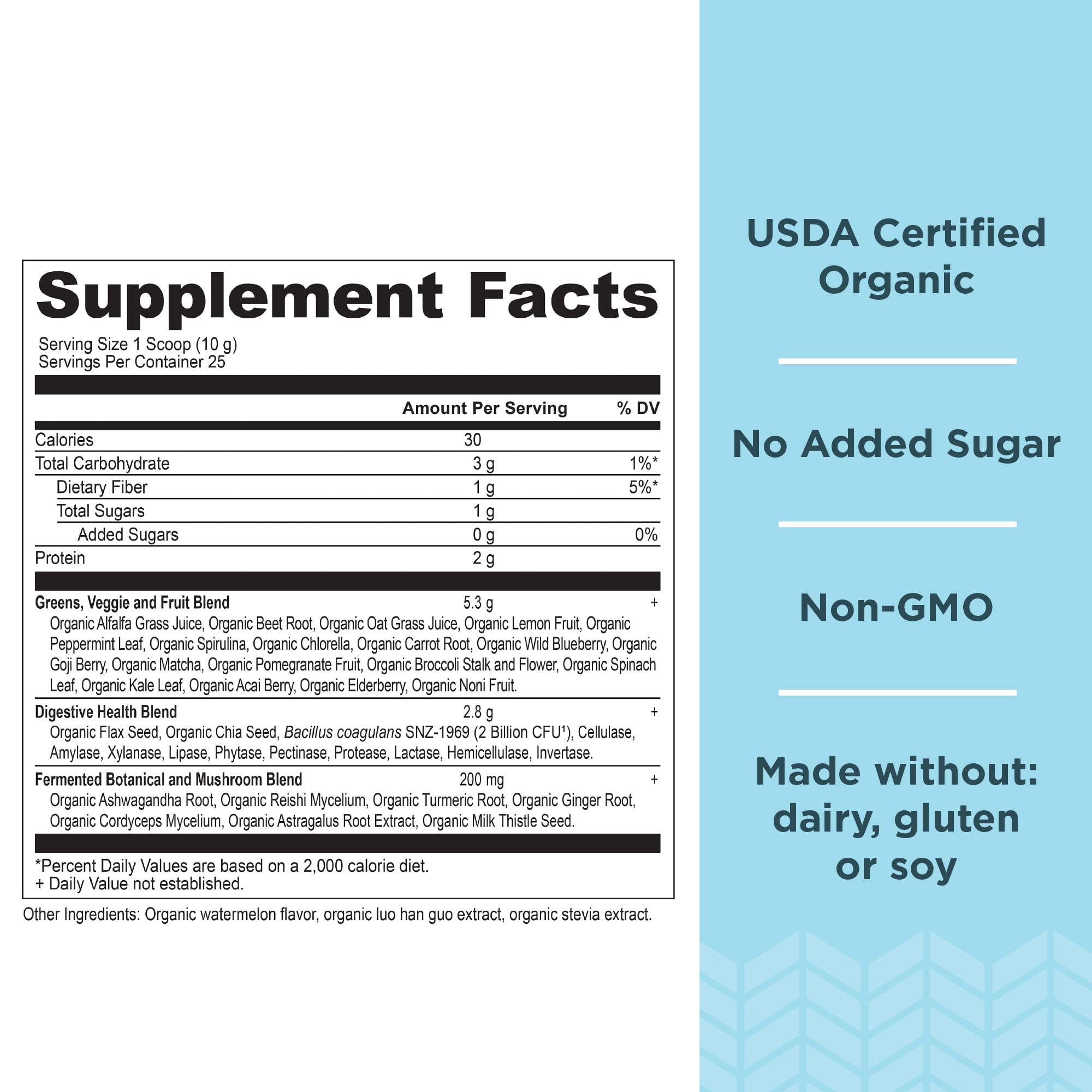 Foto 3 pulgar | Suplemento Ancient Nutrition Super Greens de 250 g-Venta Internacional