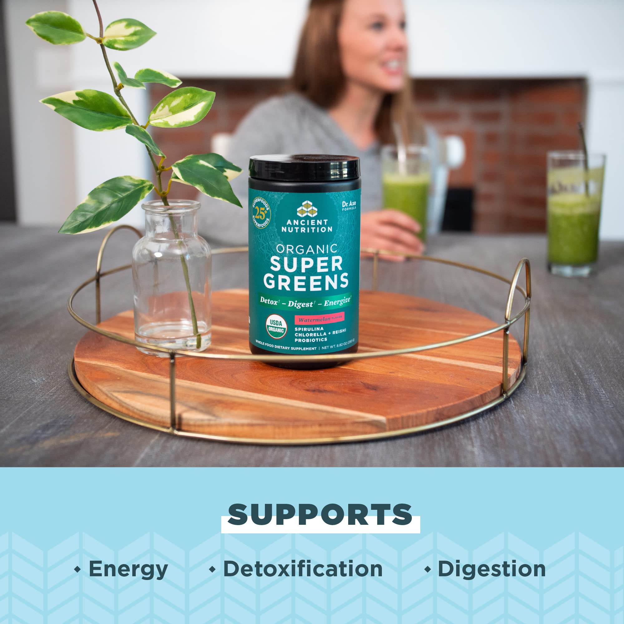 Foto 4 pulgar | Suplemento Ancient Nutrition Super Greens de 250 g-Venta Internacional