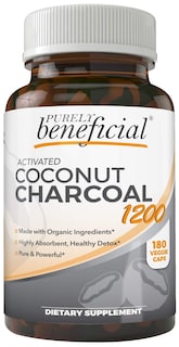 Foto 1 | Suplemento de Carbón de Coco Activado Puramente Beneficioso de 1200 mg - Venta Internacional