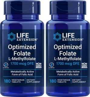 Foto 1 | Suplemento Life Extensión Optimized Folate 2 Piezas de 180 Tabletas-Venta Internacional