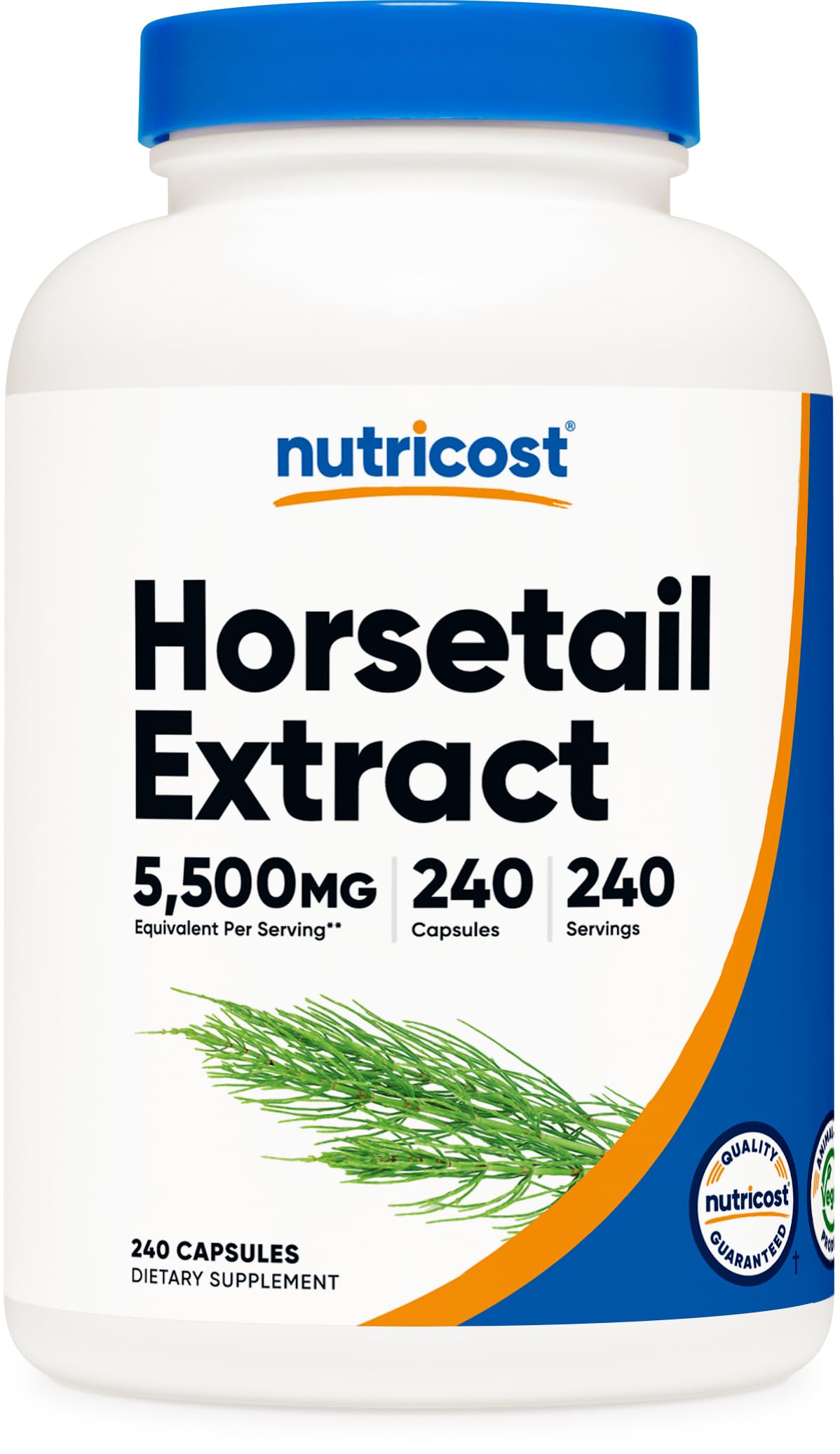 Foto 2 pulgar | Suplemento Nutricost, Extracto De Cola De Caballo, Cápsulas, 240 Porciones - Venta Internacional.