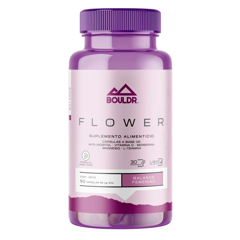 Foto 2 pulgar | Flower Balance Femenino Myo Inositol Dim Bouldr 90 Cápsulas