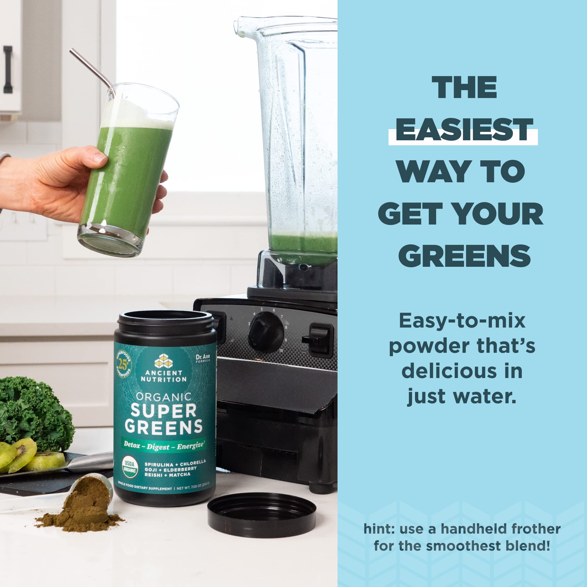 Foto 6 pulgar | Suplemento Ancient Nutrition Super Greens de 200 g-Venta Internacional