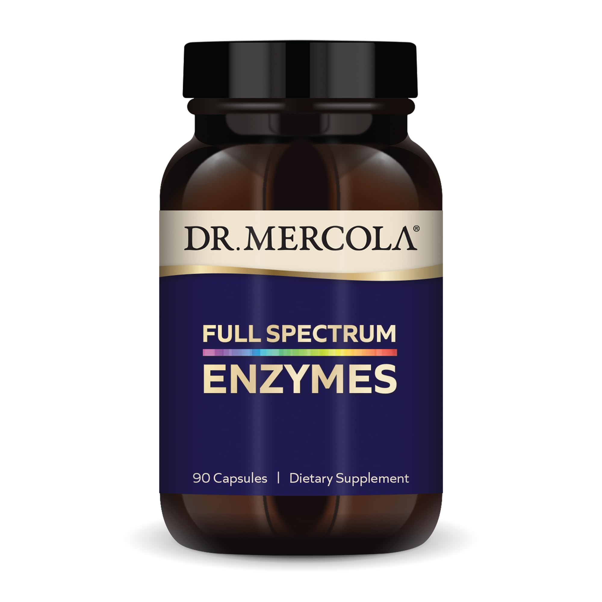 Suplemento Dietético Dr. Mercola Full Spectrum Enzymes 90 Cápsulas - Venta Internacional.