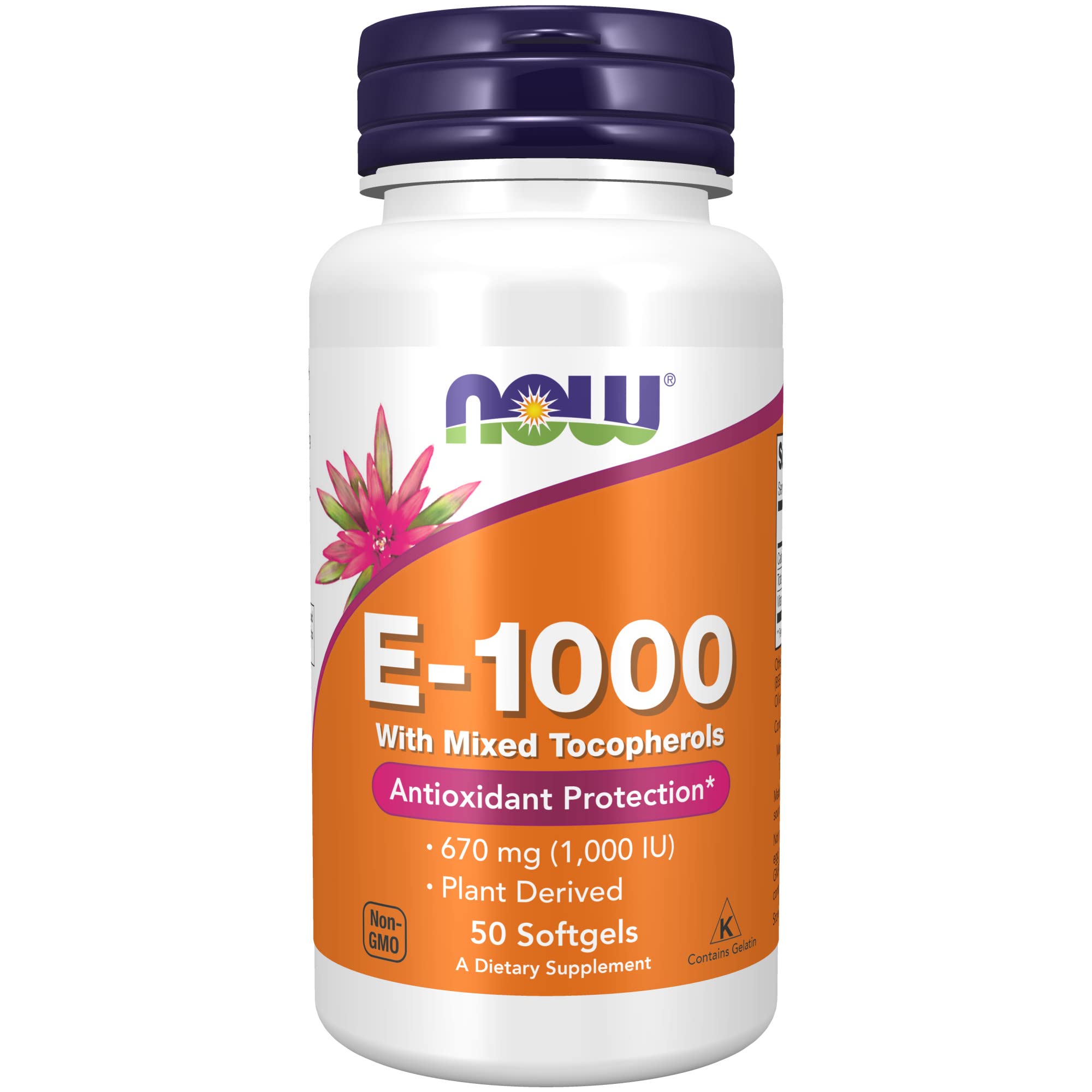 Foto 1 | Suplementos De Vitamina E Now Foods Mezcla De Tocoferoles 1000 Ui - Venta Internacional