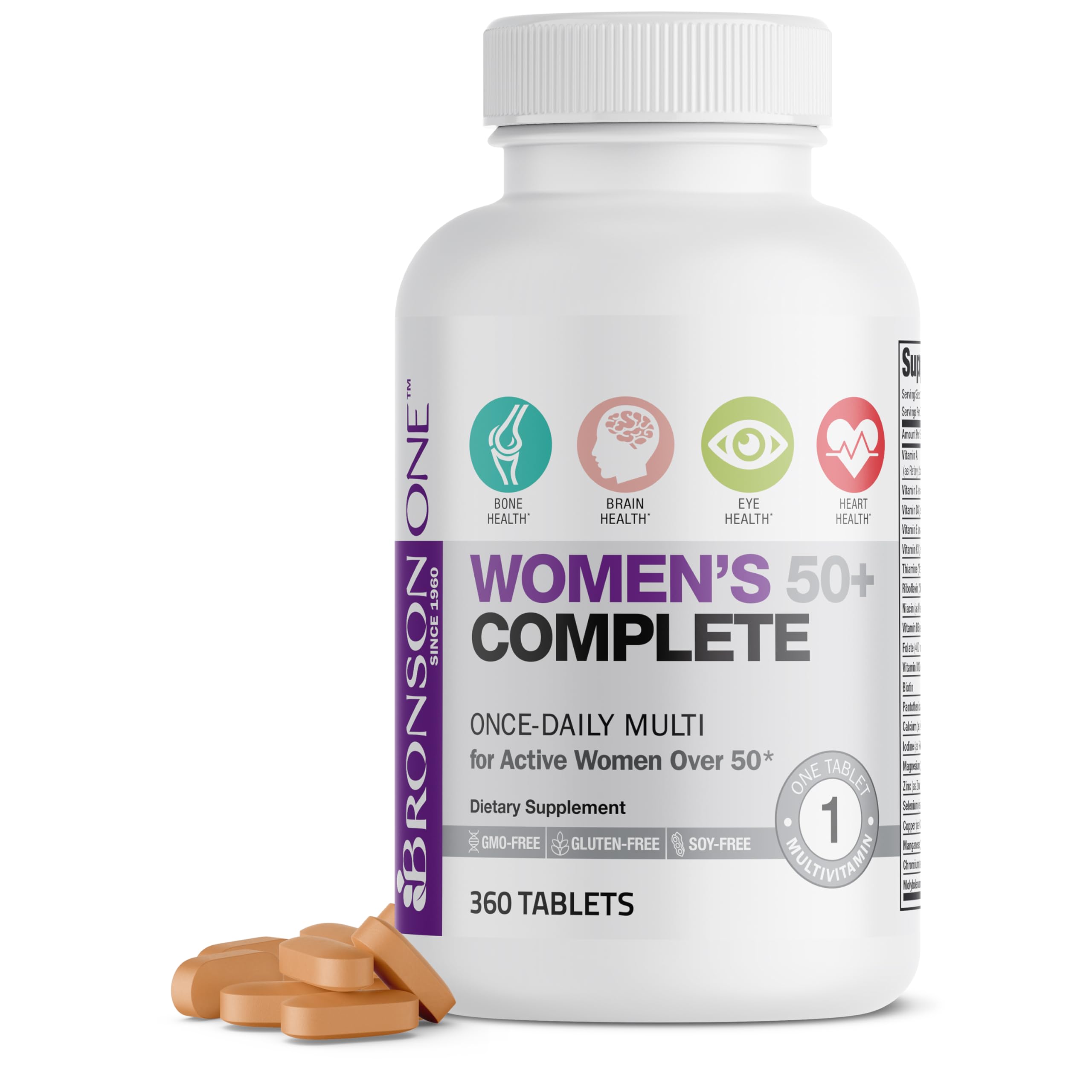 Multivitamínico Multimineral Bronson One Daily 360 Tabletas - Venta Internacional