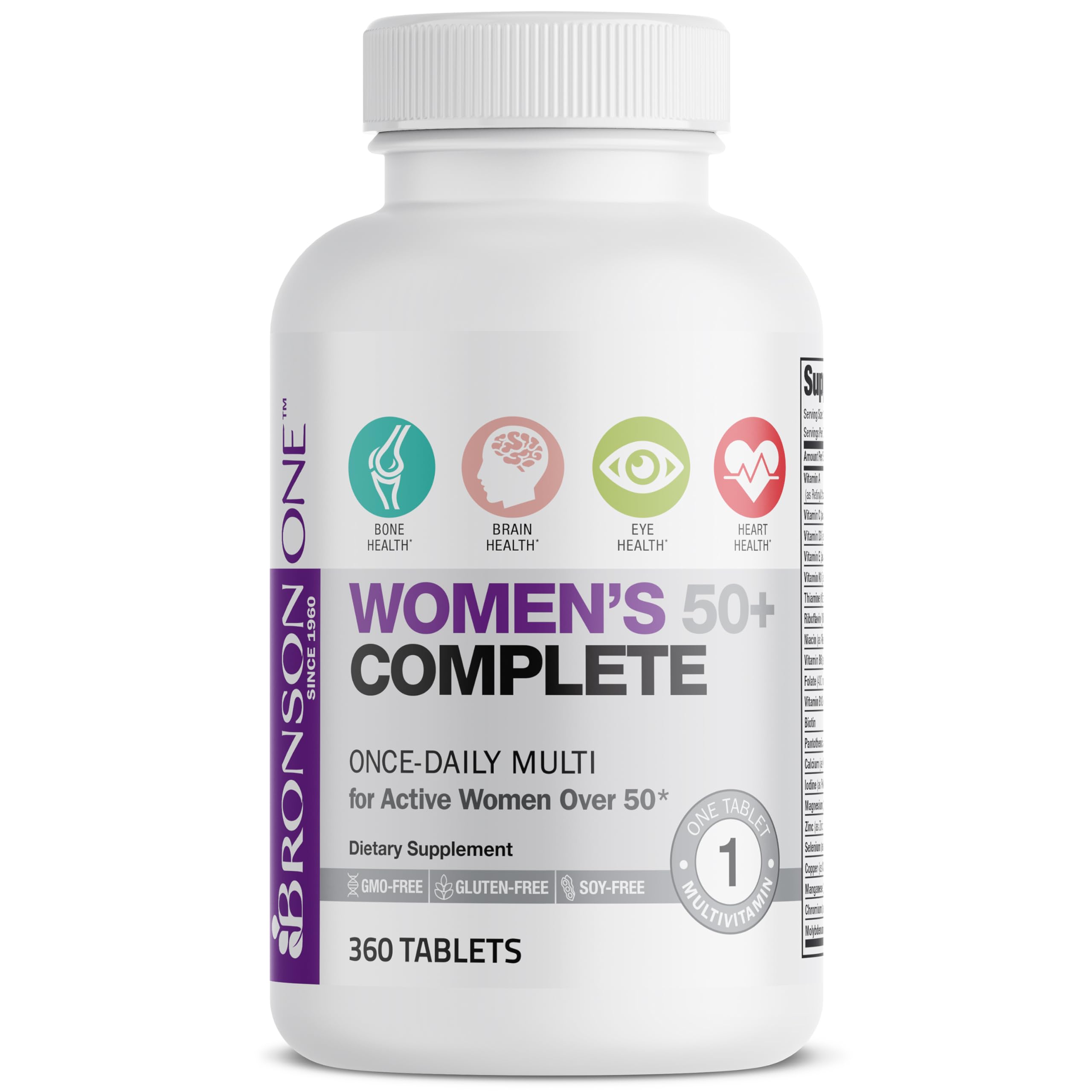 Foto 6 pulgar | Multivitamínico Multimineral Bronson One Daily 360 Tabletas - Venta Internacional