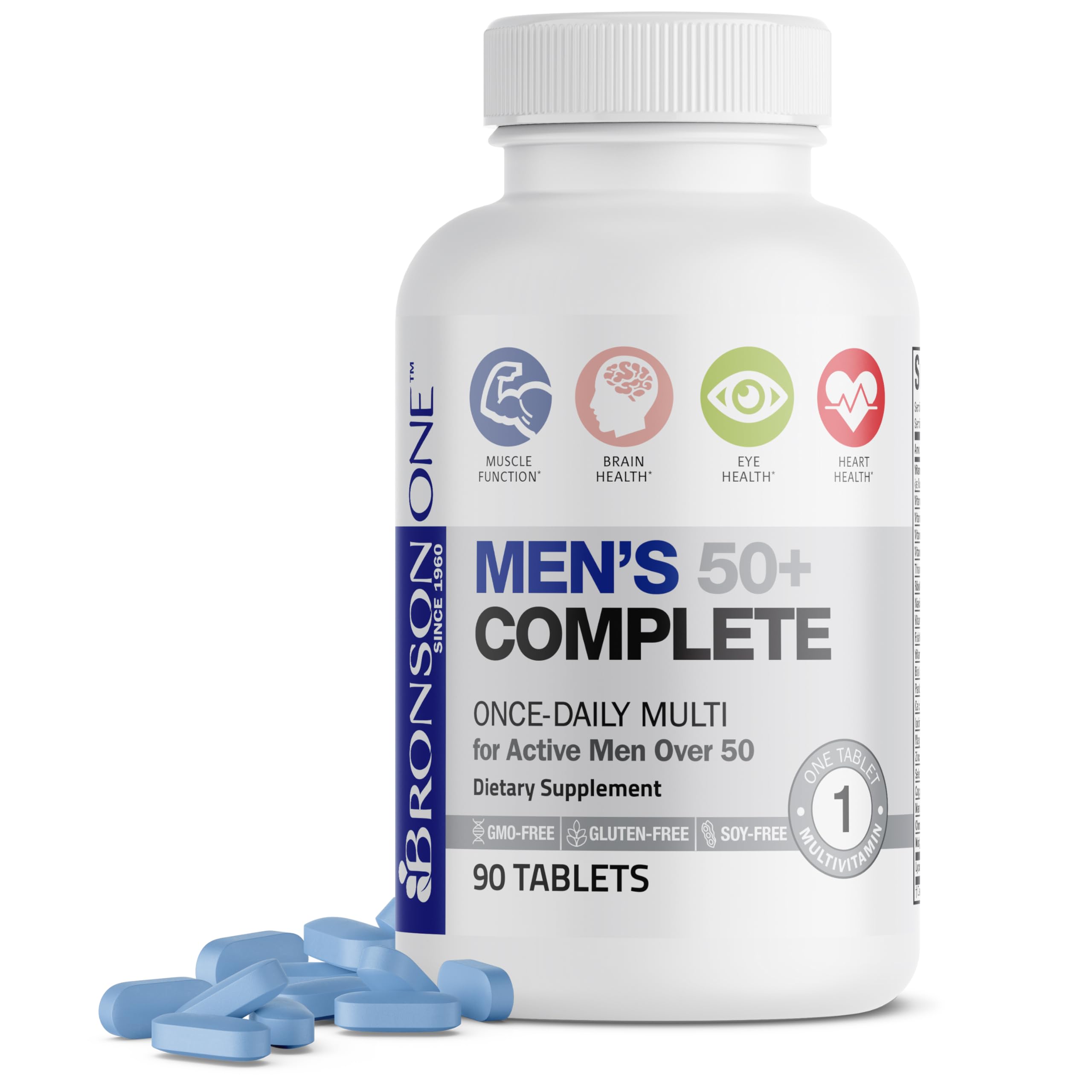 Foto 1 | Multivitamínico Bronson One Daily Men 50+ 90 Comprimidos - Venta Internacional