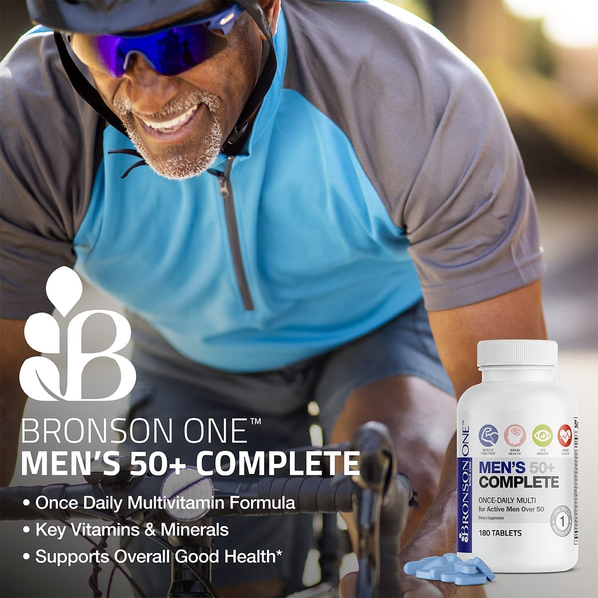 Foto 4 pulgar | Multivitamínico Bronson One Daily Men 50+ 90 Comprimidos - Venta Internacional