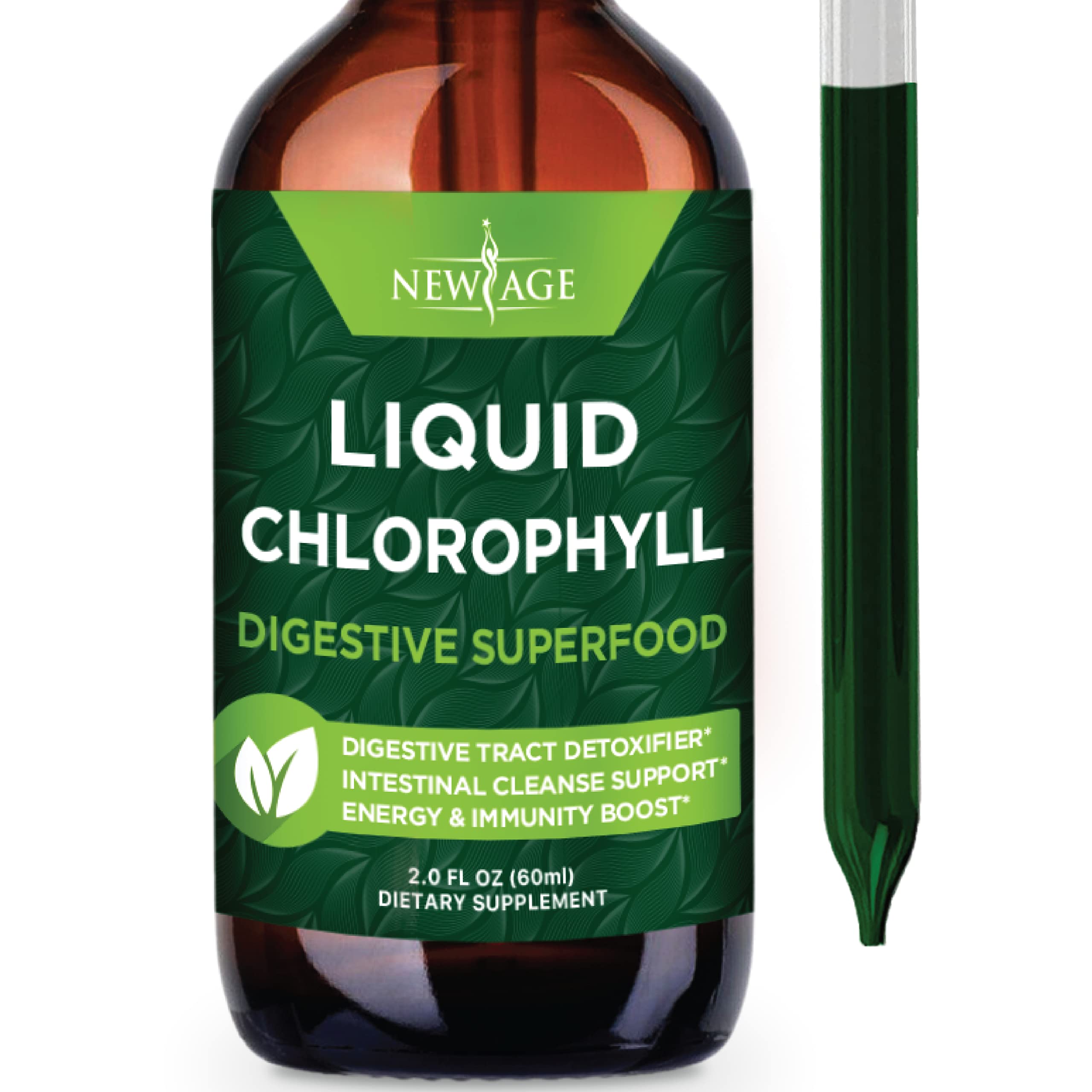 Suplemento New Age Chlorophyll Liquid Drops 60 Ml - Venta Internacional