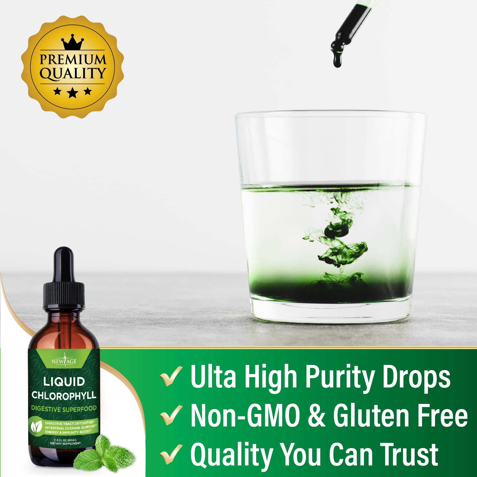 Foto 4 | Suplemento New Age Chlorophyll Liquid Drops 60 Ml - Venta Internacional