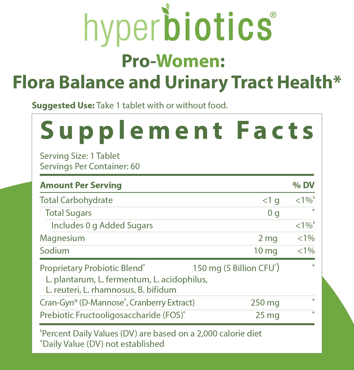 Foto 3 pulgar | Probiótico Hyperbiotics PRO-Women Time Release 60 Comprimidos - Venta Internacional