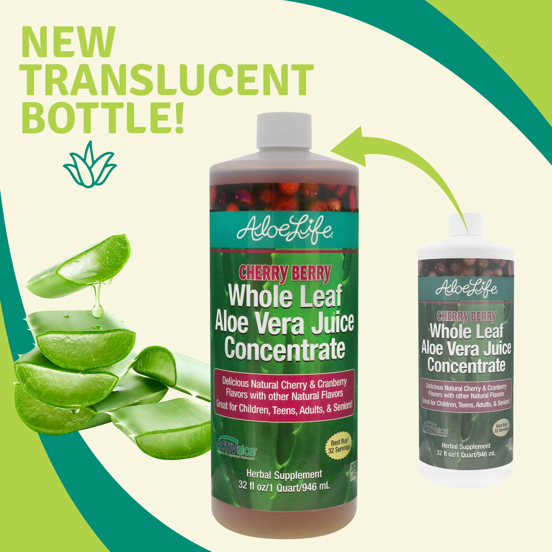 Foto 4 pulgar | Jugo de Aloe Vera de Hoja Entera de Aloe Life Certificado Orgánico 960 ml - Venta Internacional