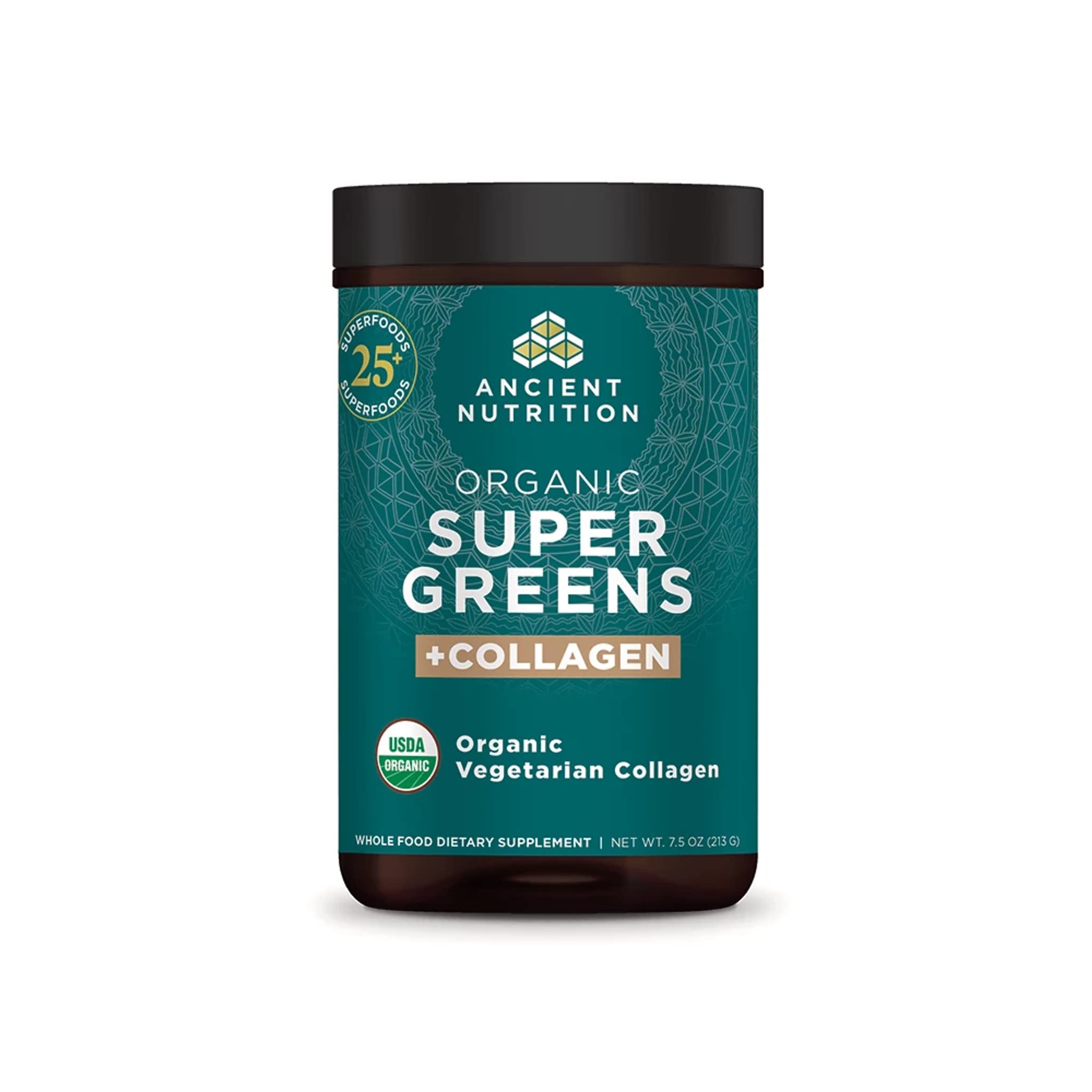 Foto 2 pulgar | Supergreens en Polvo Ancient Nutrition con Colágeno 220 ml - Venta Internacional