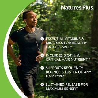 Foto 3 | Suplemento Natures Plus Ultra Hair 90 Comprimidos - Venta Internacional