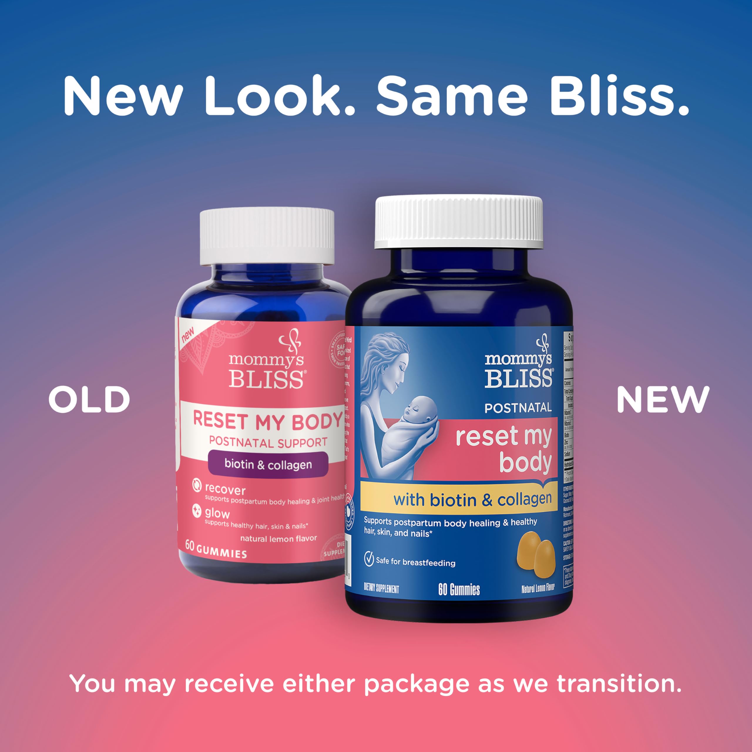Foto 2 | Gummies Mommy's Bliss Postnatal Support Reset My Body 60u - Venta Internacional.