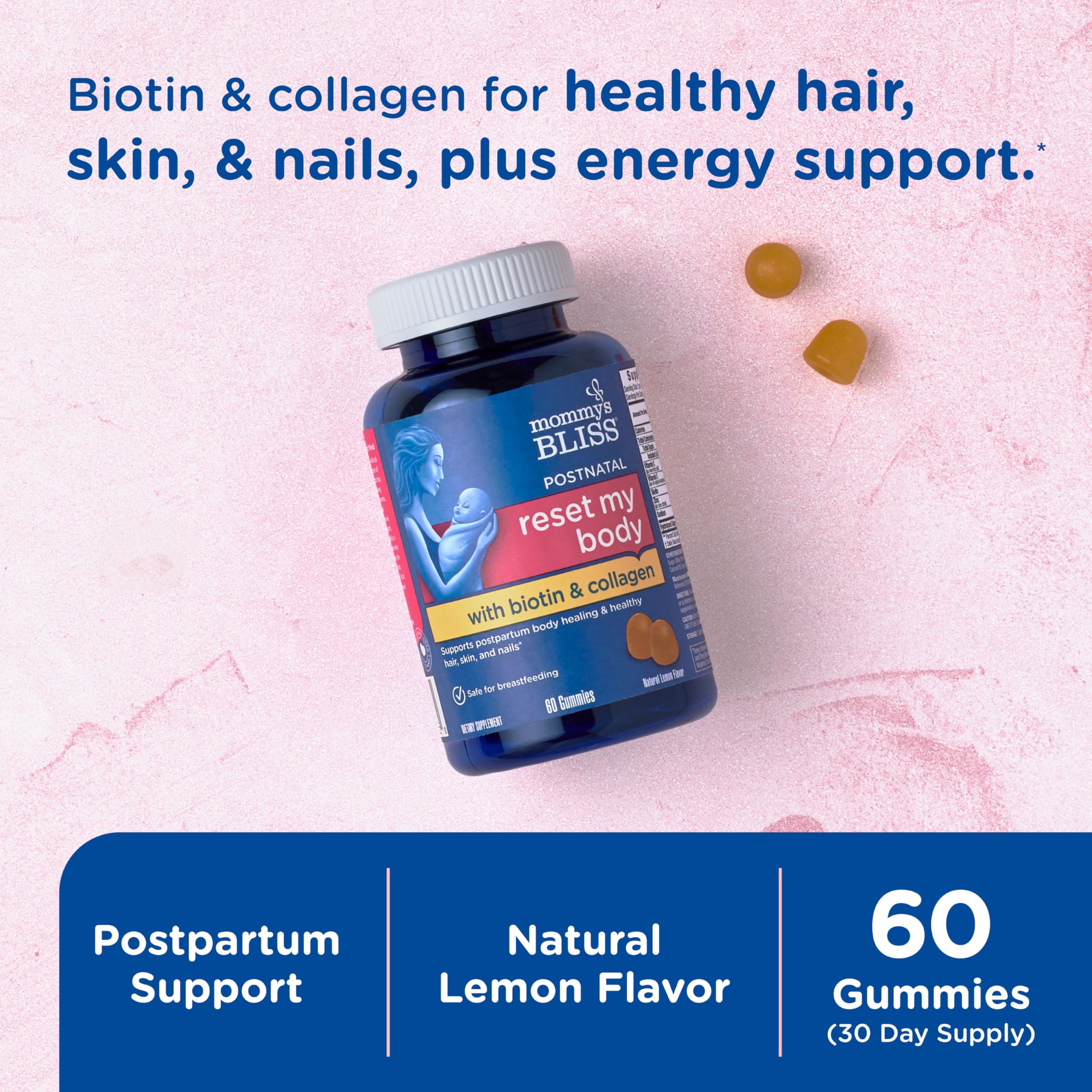 Foto 4 pulgar | Gummies Mommy's Bliss Postnatal Support Reset My Body 60u - Venta Internacional.