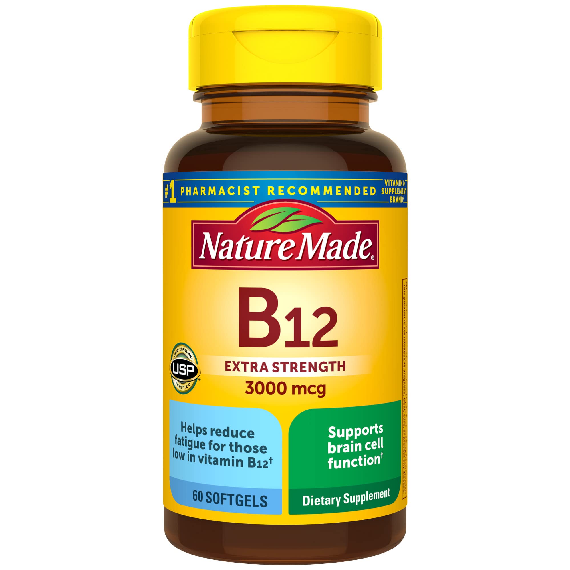 Foto 2 pulgar | Suplemento de Vitamina B12 Nature Made 3000 mcg 60 Cápsulas Blandas - Venta Internacional