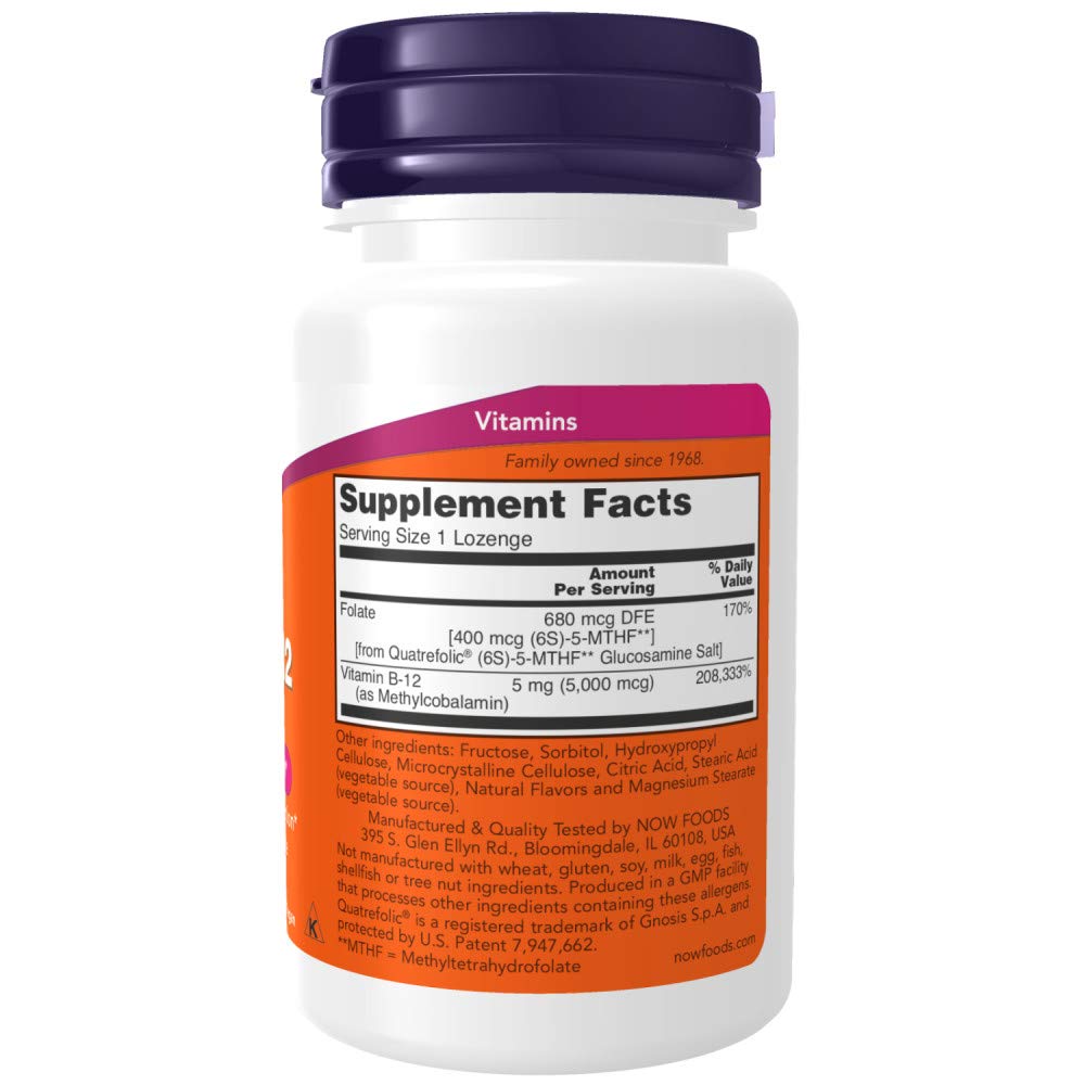 Foto 3 pulgar | Suplemento Now De Metil B-12 5000 Mcg 120 Pastillas - Venta Internacional
