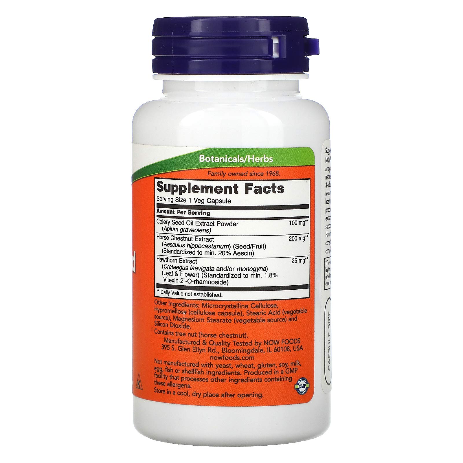 Foto 3 pulgar | Suplementos Now Foods Extracto de Semilla de Apio 100 Mg 60 Cápsulas - Venta Internacional