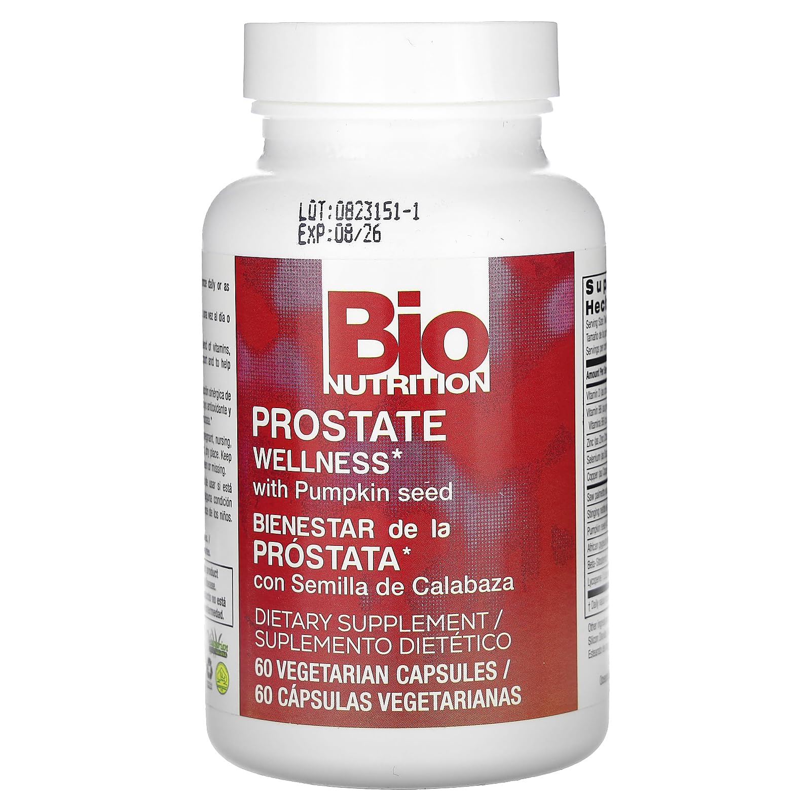 Foto 4 pulgar | Suplemento Bio Nutrition Prostate Wellness 60 Cápsulas - Venta Internacional