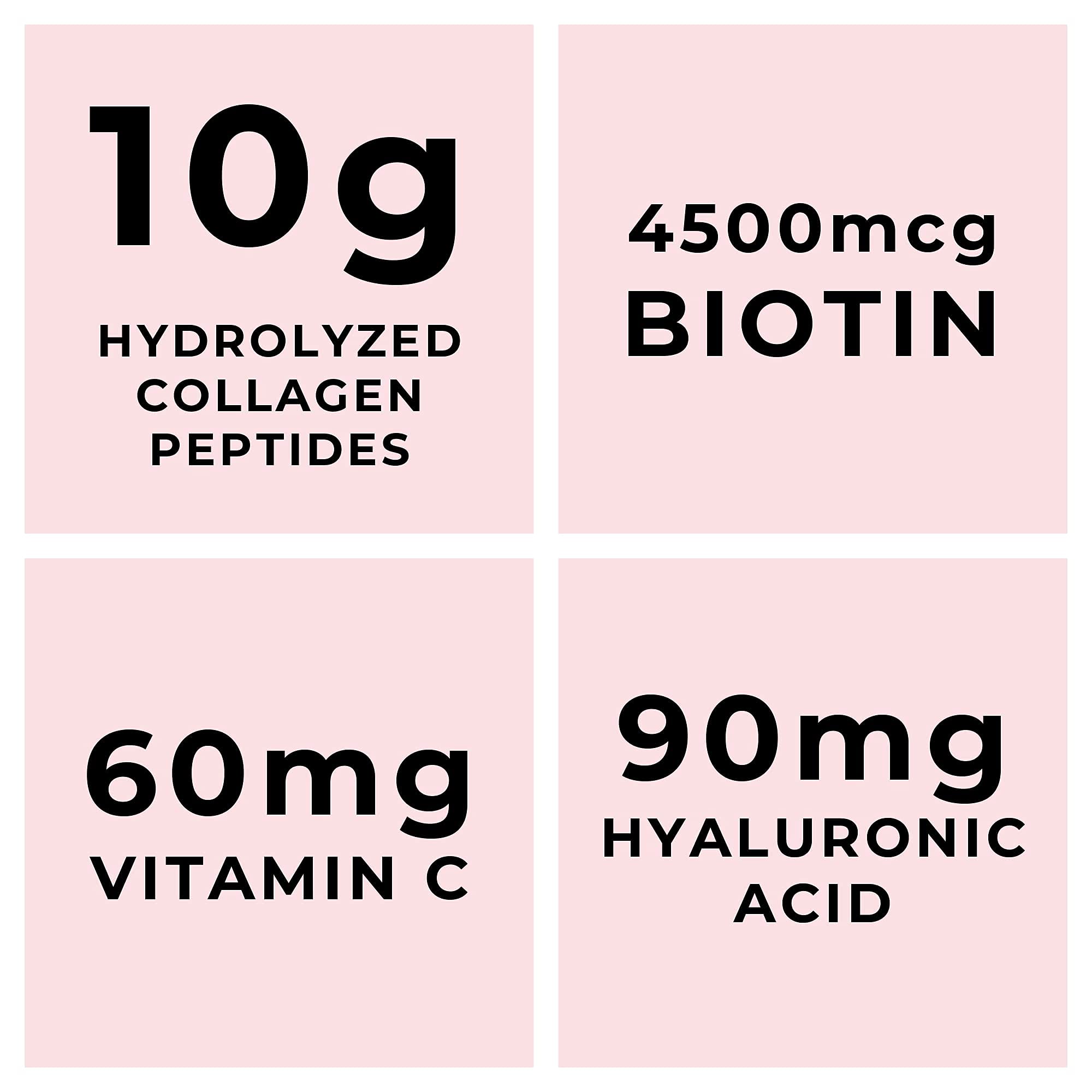 Foto 4 | Péptidos de Colágeno En Polvo Left Coast Performance Con Biotina 4500 Mcg - Venta Internacional