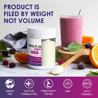 Foto 7 | Péptidos de Colágeno en Polvo Nature Target Multi Type I, Ii, Iii, V, X 350 g - Venta Internacional