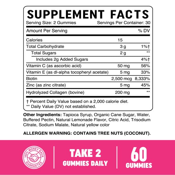 Foto 7 pulgar | Gomitas de Colágeno Mav Nutrition 200 mg Hidrolizadas+2500 mcg de Biotina - Venta Internacional
