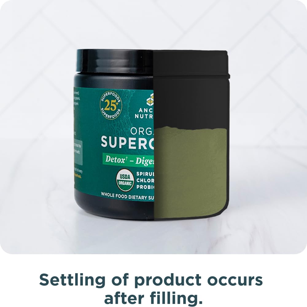 Foto 8 pulgar | Supergreens en Polvo Ancient Nutrition Organic 100 g - Venta Internacional
