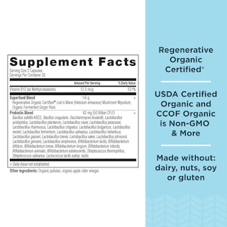 Foto 2 | Suplemento de Probióticos Orgánicos Regenerativos Ancient Nutrition - Venta Internacional