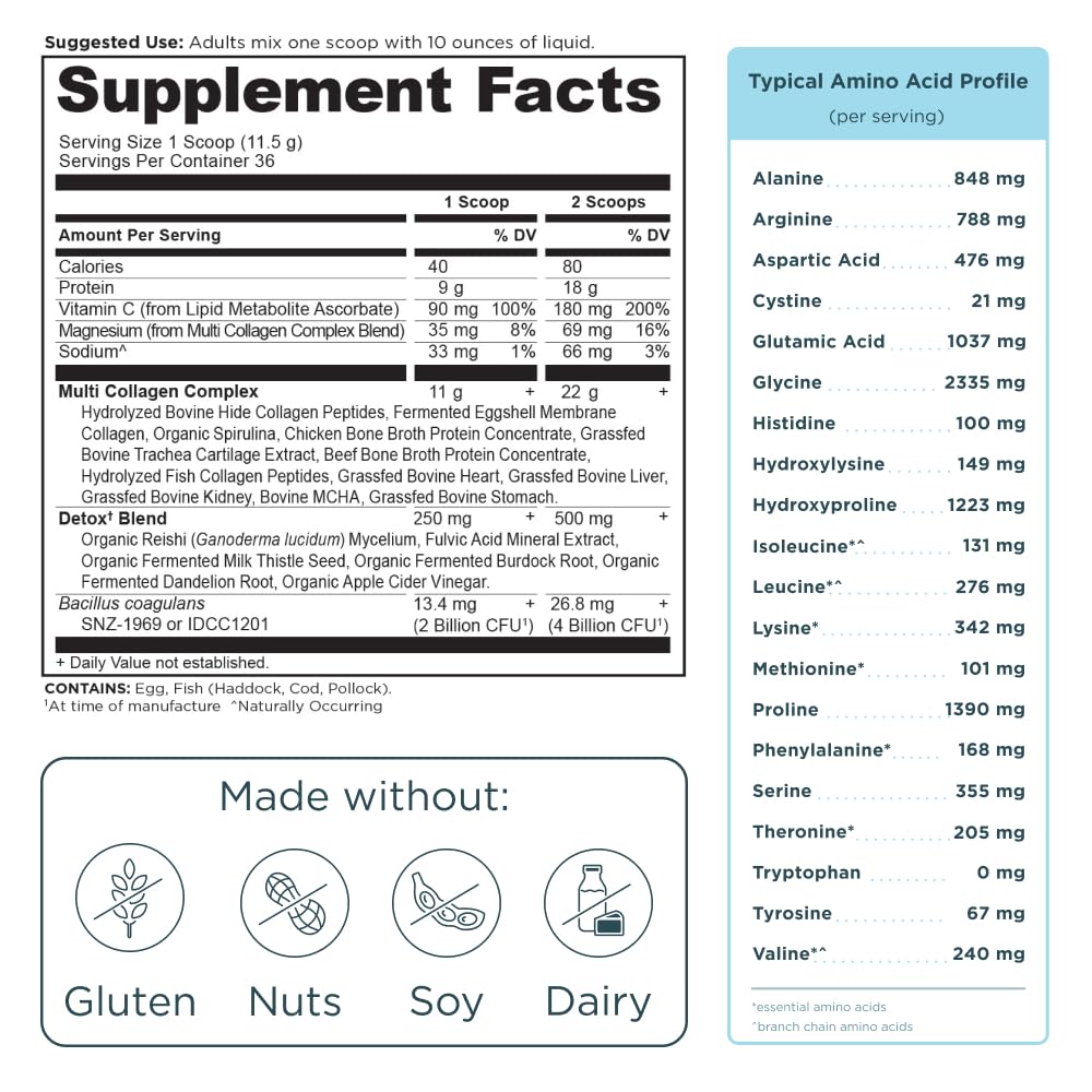 Foto 3 pulgar | Suplemento de Desintoxicación Avanzada de Colágeno Ancient Nutrition 36 Dosis - Venta Internacional