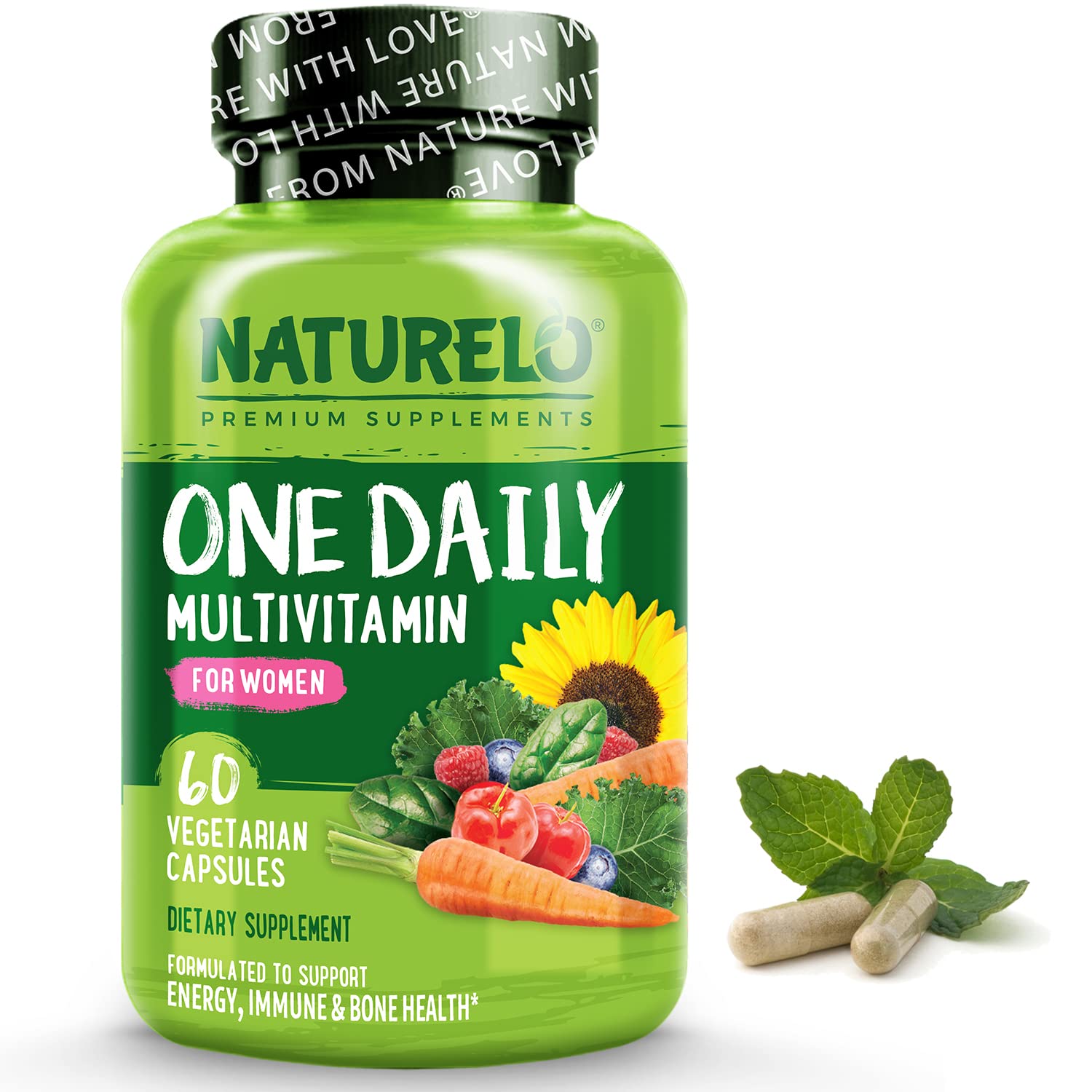 Foto 2 pulgar | Multivitamínico Naturelo One Daily para Mujeres 60 Cápsulas - Venta Internacional
