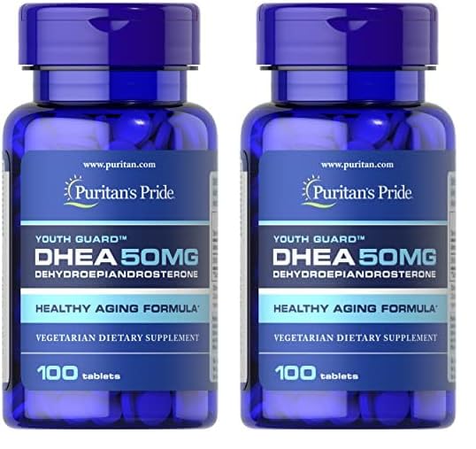 Foto 2 pulgar | Suplemento Puritan's Pride Dhea 50 Mg 100 Comprimidos (paquete De 2) - Venta Internacional.