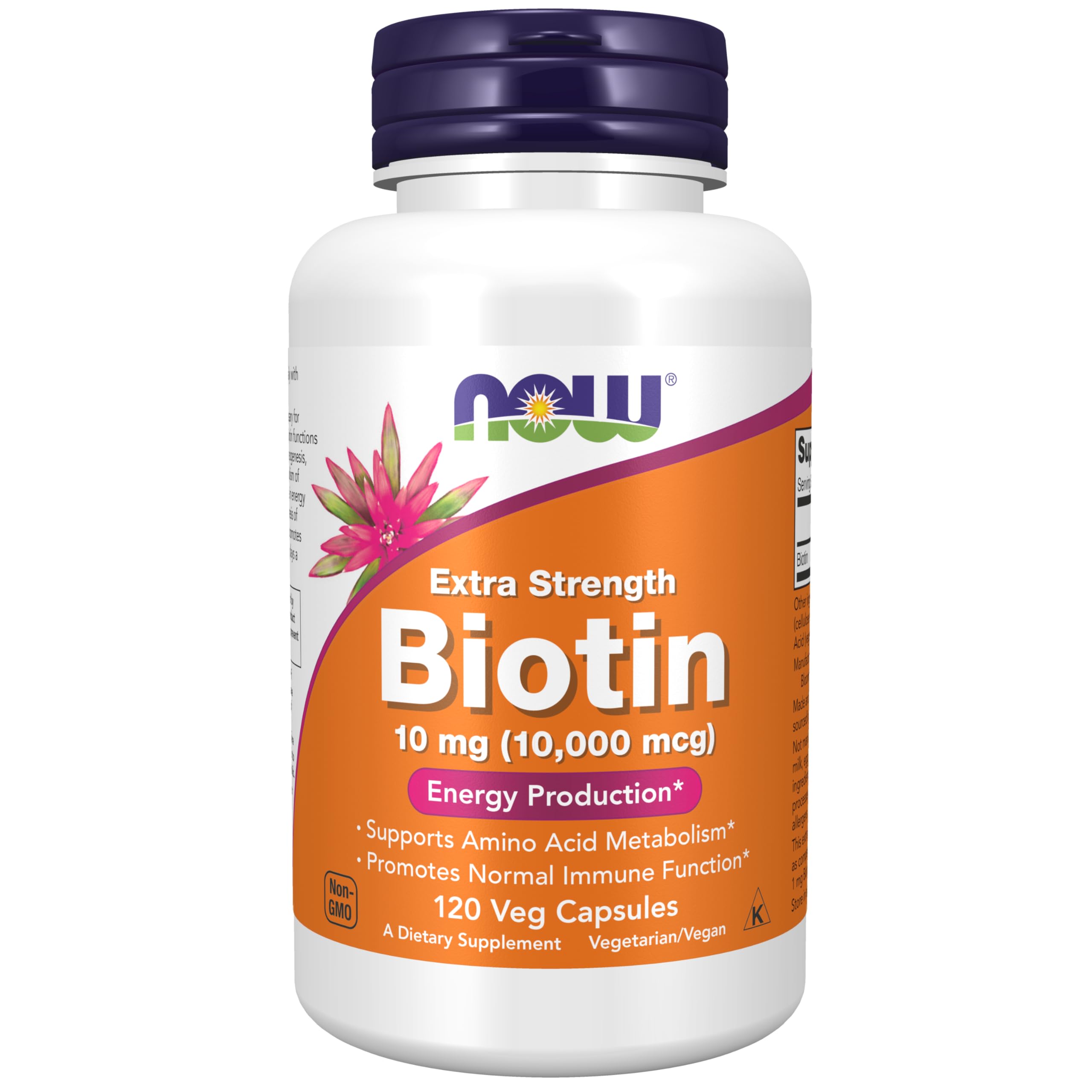 Foto 2 pulgar | Suplemento Now Biotina 10 Mg Extra Strength 120 Cápsulas - Venta Internacional