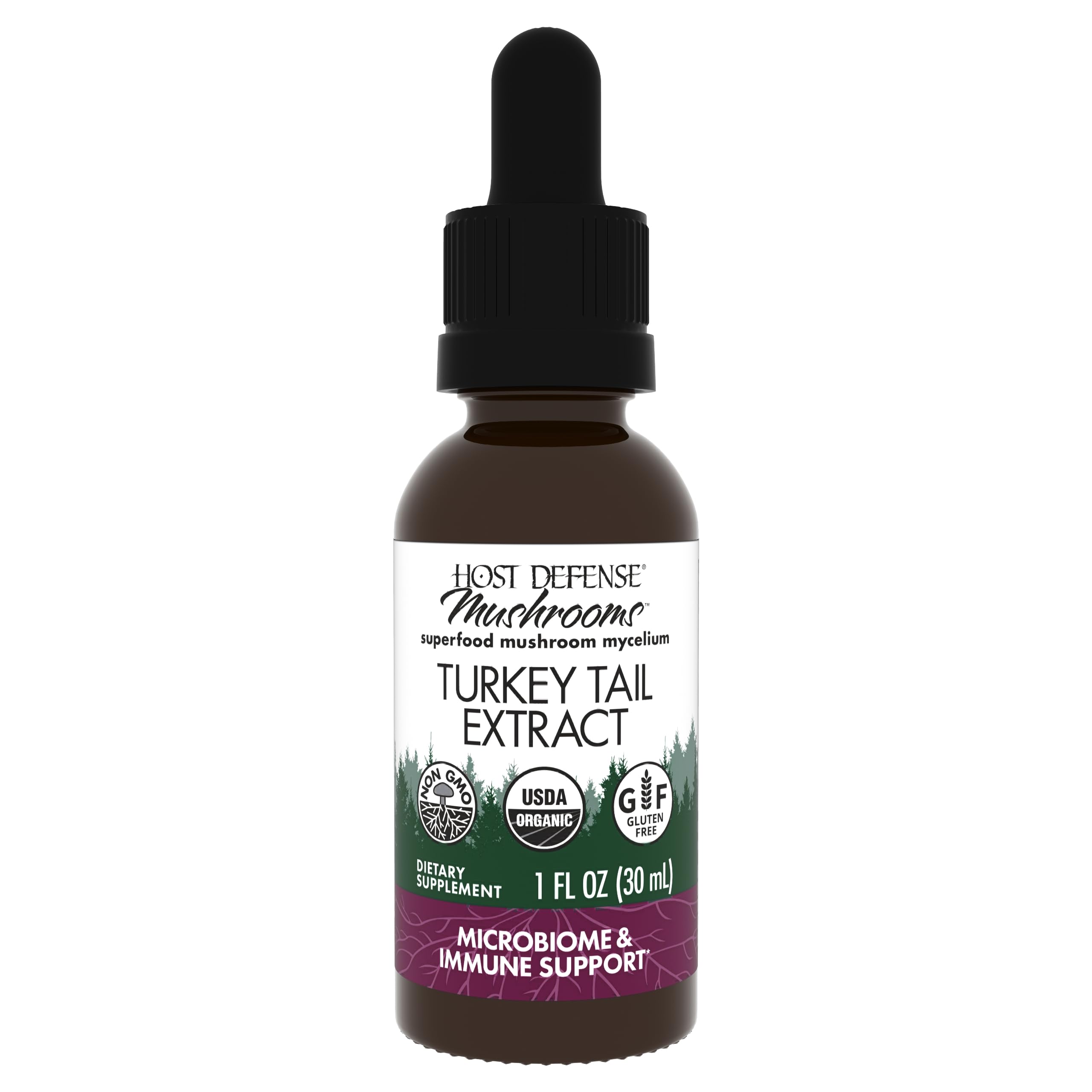 Suplemento de Extracto de Cola de Pavo Host Defense 30 ml - Venta Internacional