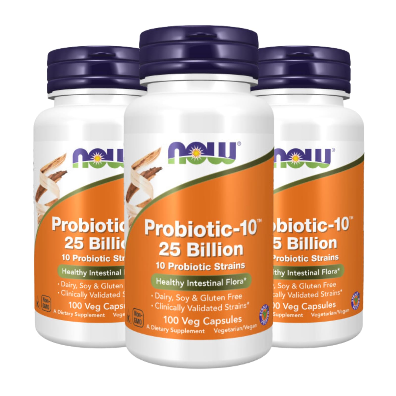 Foto 2 pulgar | Probioticos Now Foods Probioti-10 25 Mil Millones 100 Unidades X3 - Venta Internacional