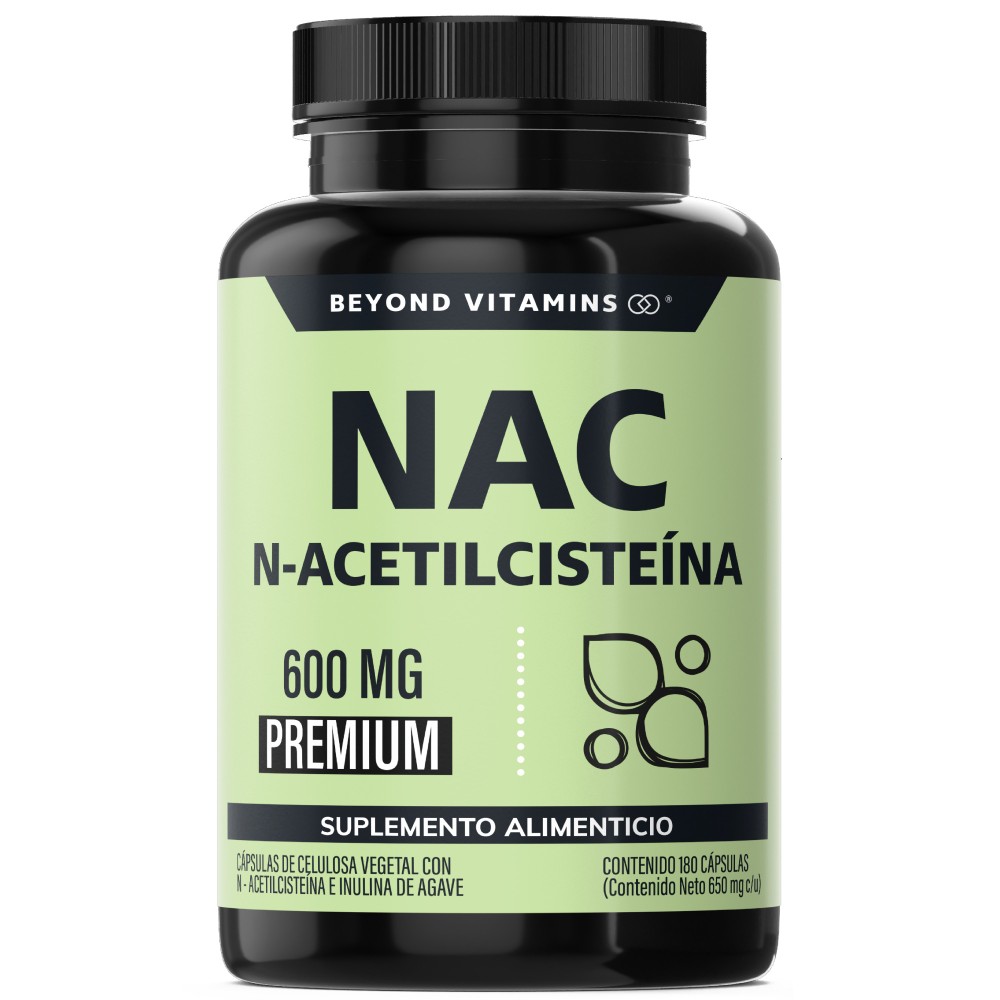 Foto 2 pulgar | Suplemento Alimenticio Beyond Vitamins Nac N-acetil Cisteína Con Inulina De Agave 180 Cápsulas