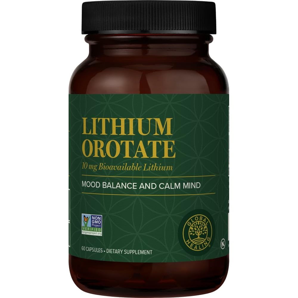 Foto 1 | Suplemento de Orotato de Litio Global Healing 10 mg 60 Cápsulas - Venta Internacional