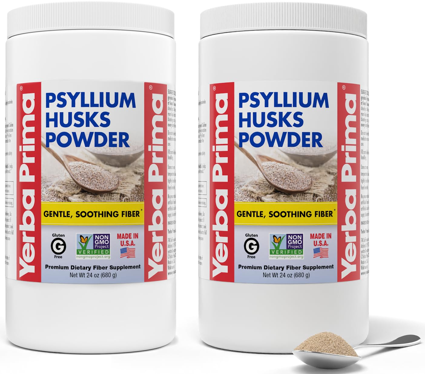 Foto 2 pulgar | Suplemento Yerba Prima Cáscaras de Psilio 2 Piezas de 680 g-Venta Internacional