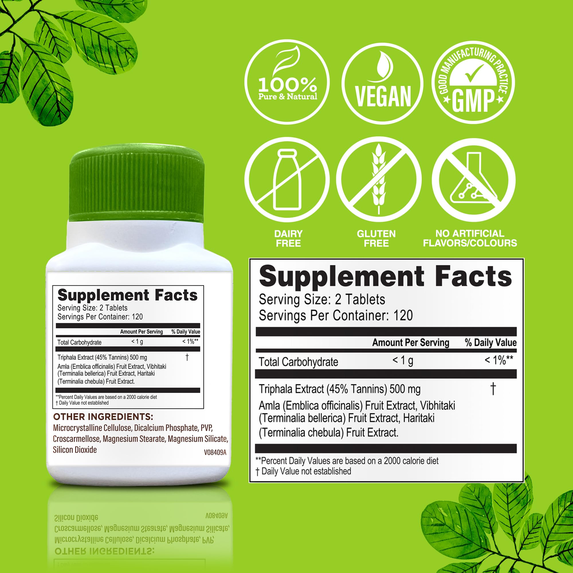 Foto 7 pulgar | Suplemento Gurunanda Digestiva Triphala 240 Comprimidos - Venta Internacional