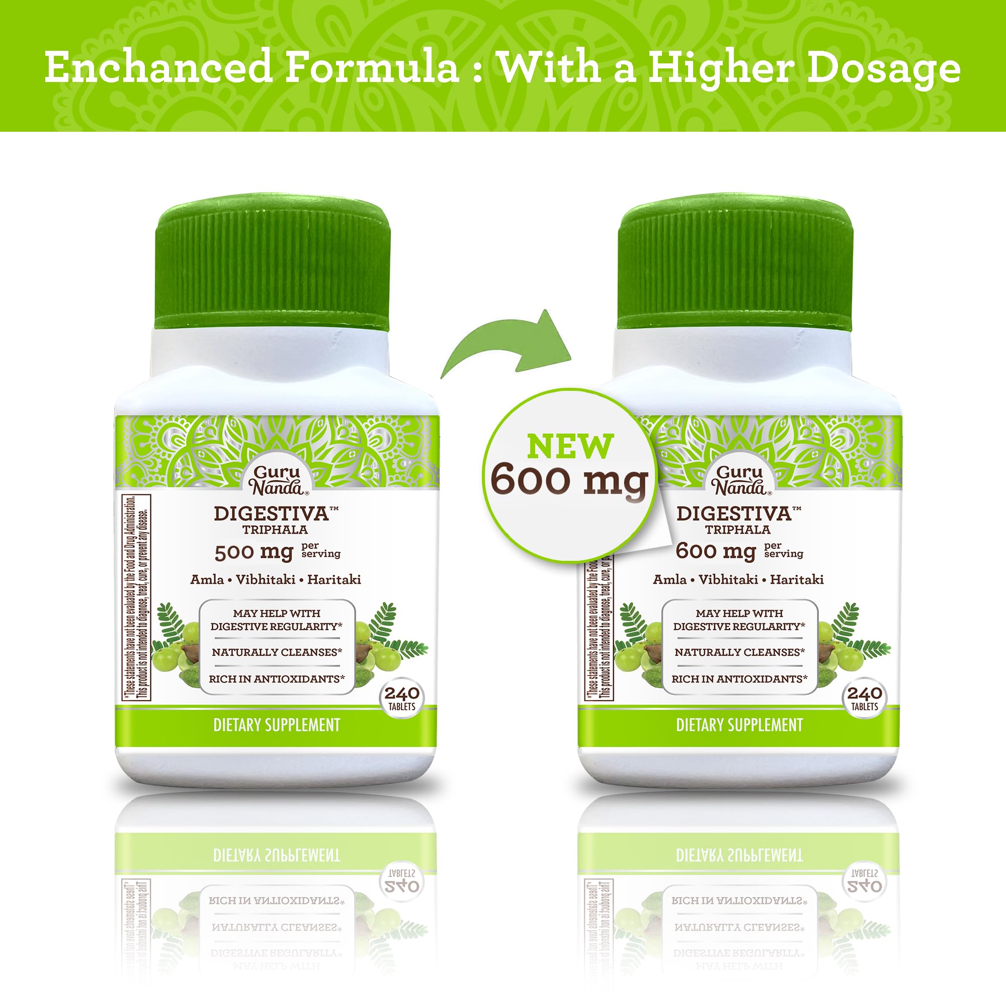 Foto 7 | Suplemento Gurunanda Digestiva Triphala 240 Comprimidos - Venta Internacional