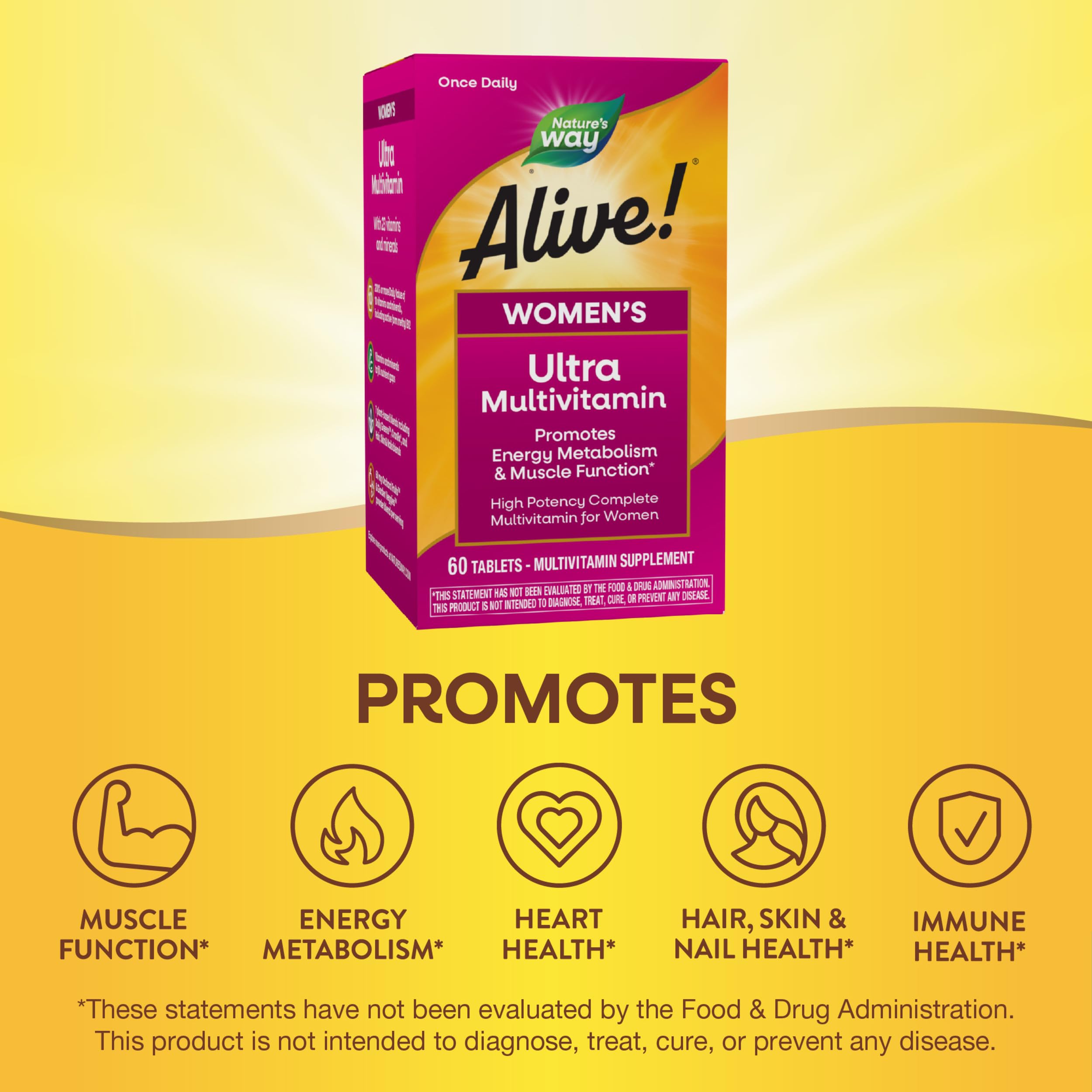 Foto 5 pulgar | Suplemento Alimenticio Nature's Way Alive! 60 Tabletas Daily Ultra - Venta Internacional