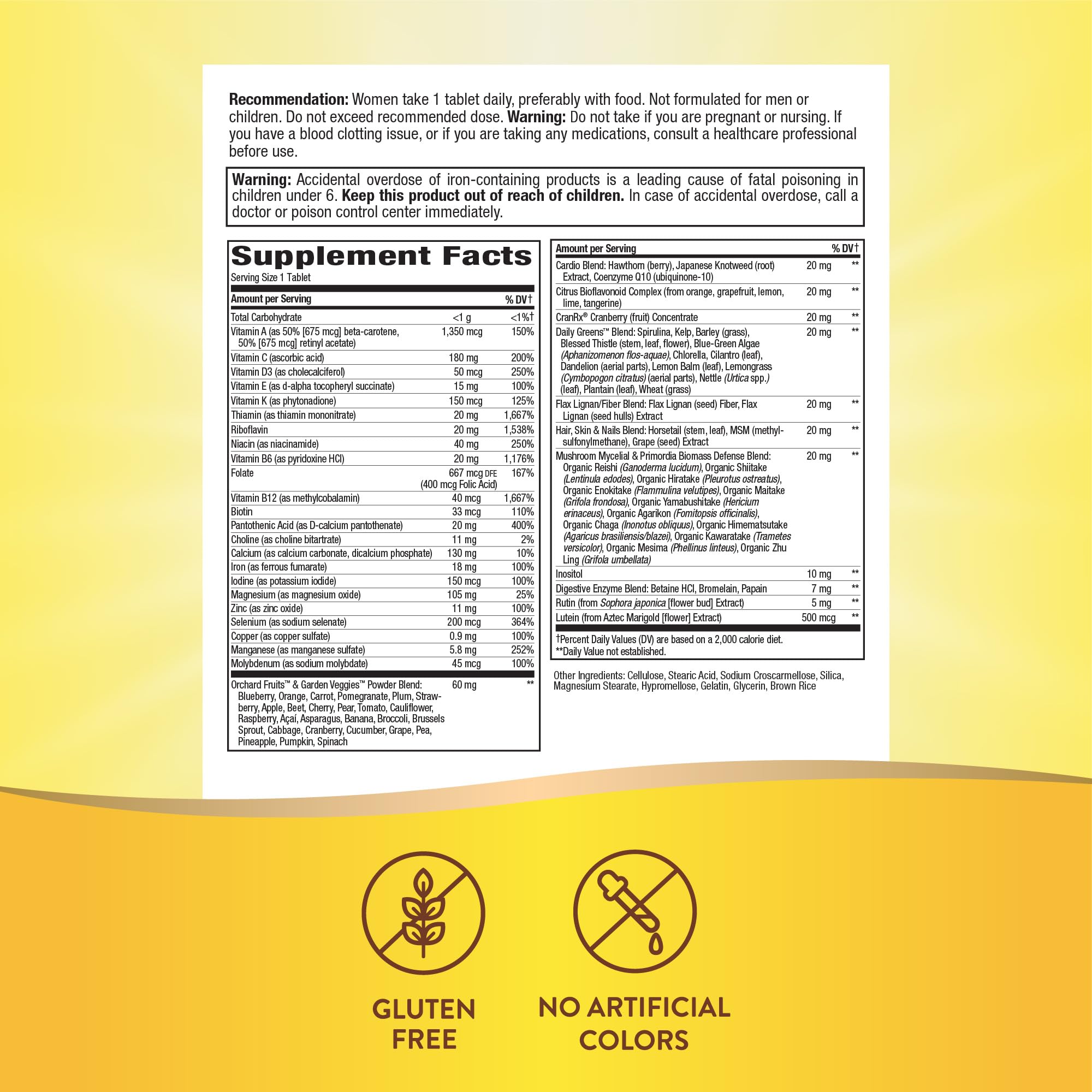 Foto 5 | Suplemento Alimenticio Nature's Way Alive! 60 Tabletas Daily Ultra - Venta Internacional