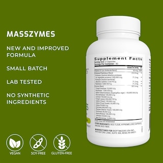 Foto 4 | Suplemento Bioptimizers Masszymes Digestive Enzymes 250 Cápsulas - Venta Internacional.