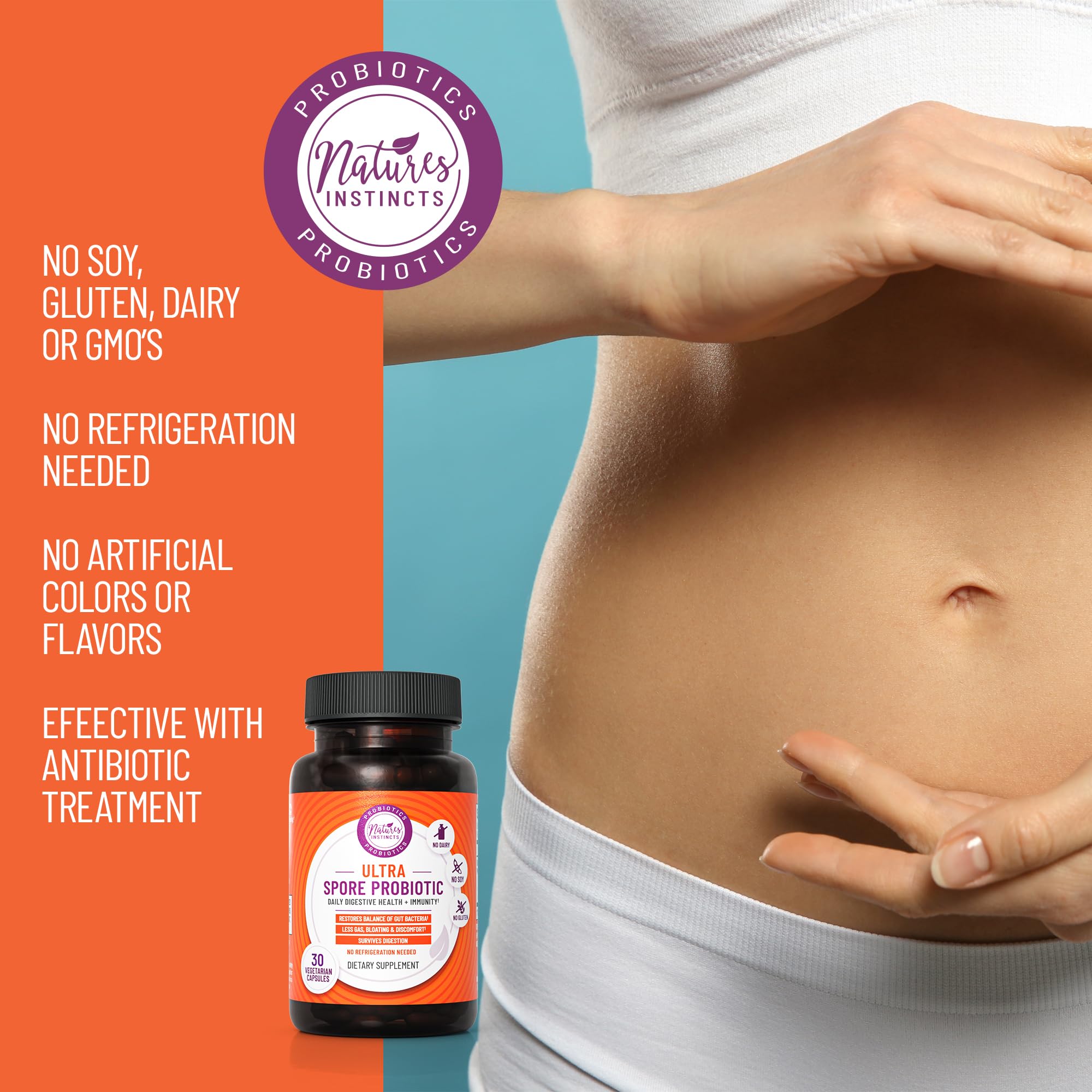Foto 6 pulgar | Probiotic Natures Instincts Ultra Spore 30 Cápsulas - Venta Internacional
