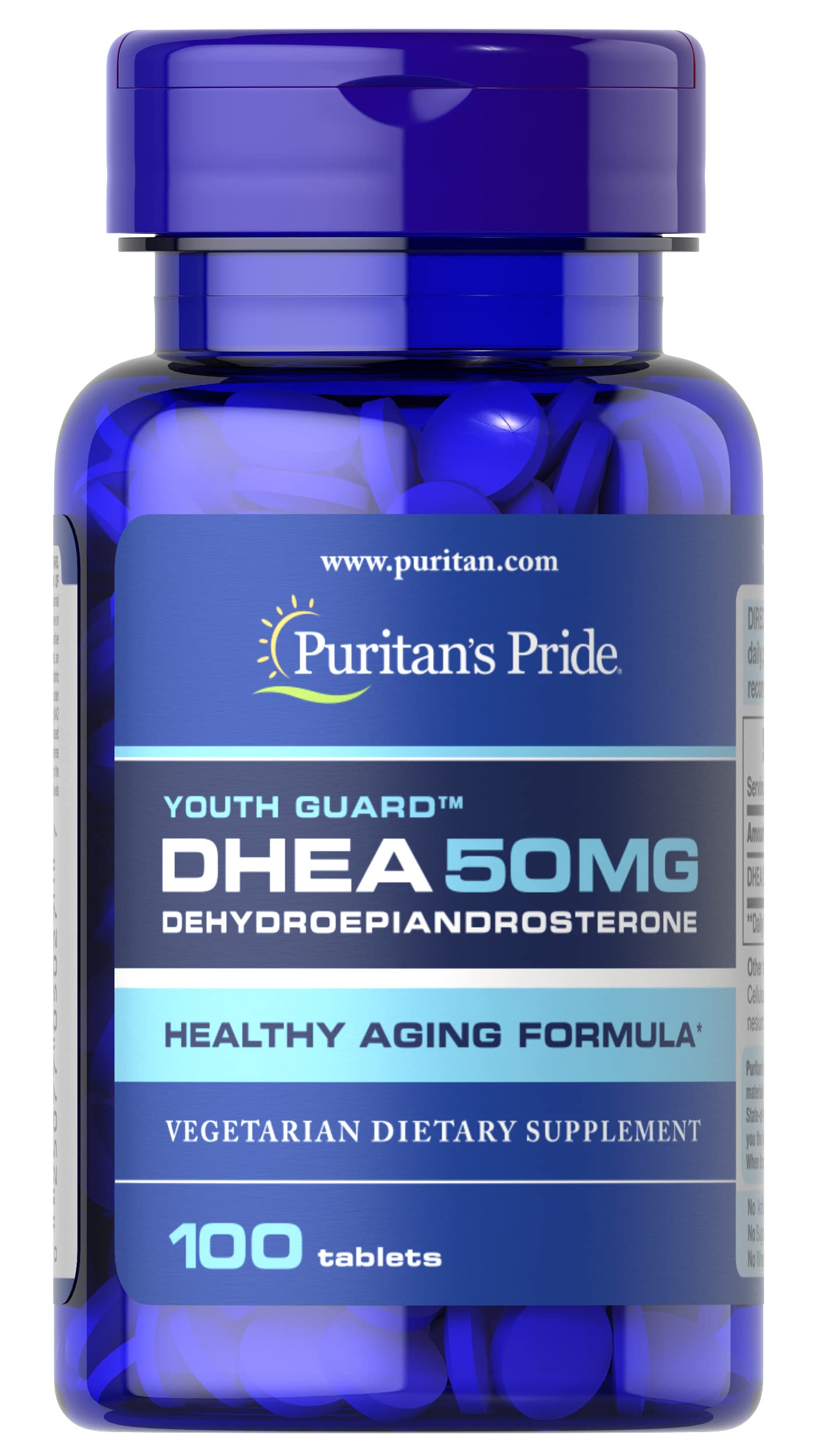 Foto 2 pulgar | Suplemento Puritan's Pride Dhea 50 mg 100 Tabletas - Venta Internacional