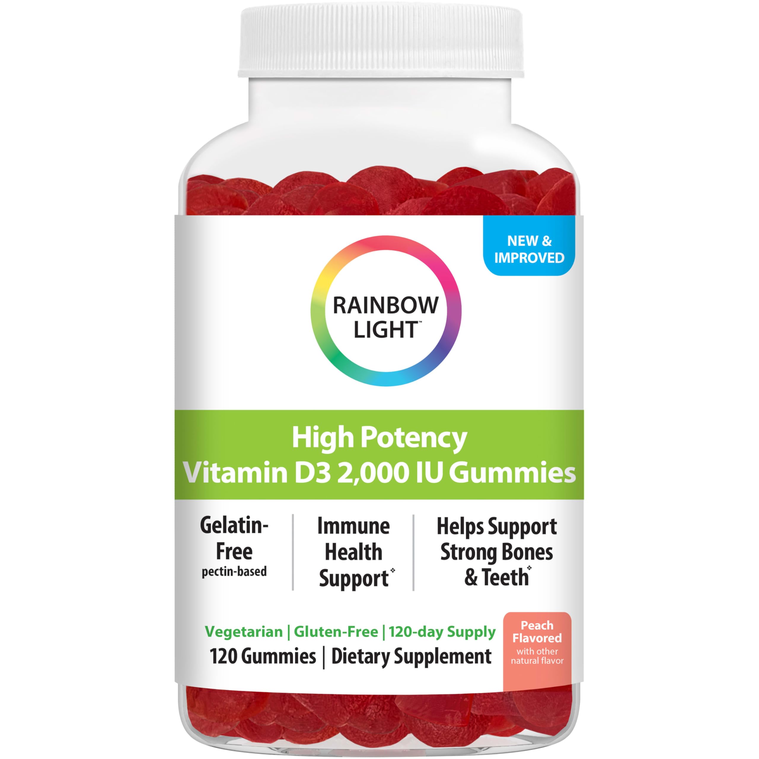 Foto 2 pulgar | Suplemento Rainbow Light Vitamina Dde 120 Gomitas-Venta Internacional
