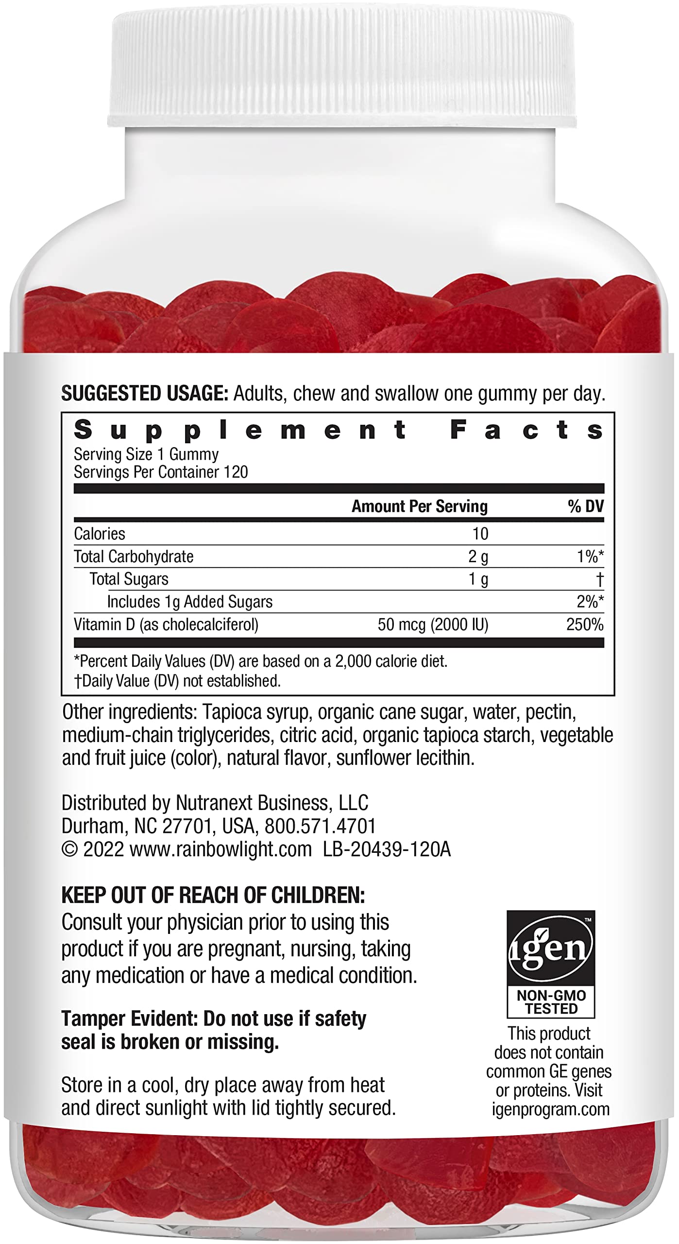 Foto 6 pulgar | Suplemento Rainbow Light Vitamina Dde 120 Gomitas-Venta Internacional
